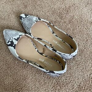 Gently used madden girl snake print flats